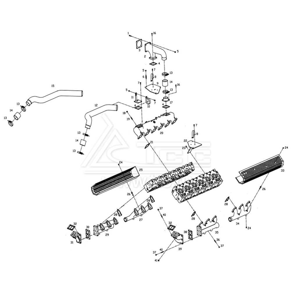 Впускные и выпускные коллекторы SDEC SC27G755D2