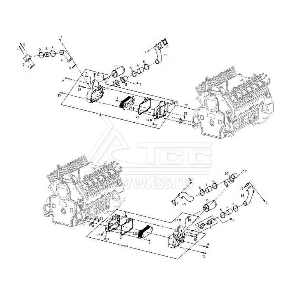 Масляные теплообменники SDEC SC27G900D2