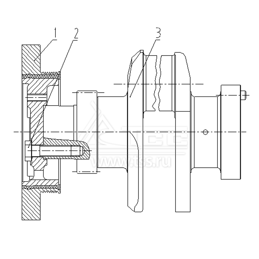 Коленчатый вал TSS Diesel TDS185-6LTЕ