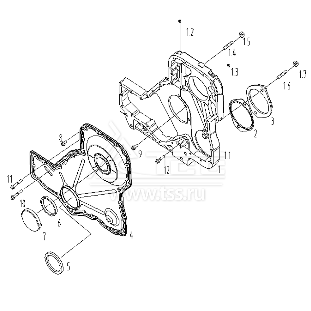 Корпус шестерен SDEC SC9D280D2