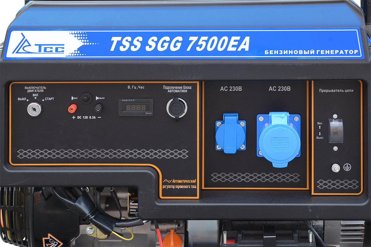 Бензогенератор 7.5 кВт с автозапуском (АВР) TSS SGG 7500EA от Российского  производителя | ГК ТСС