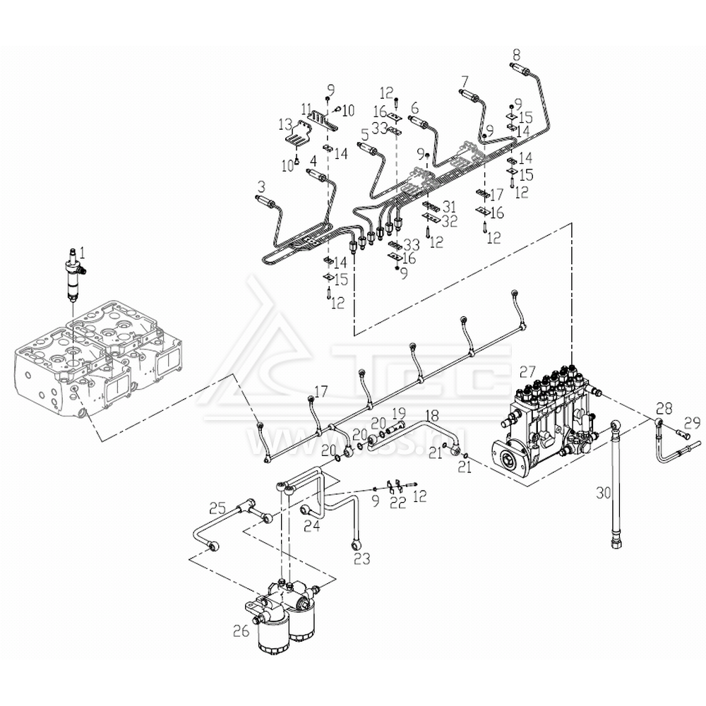 Топливная система TSS Diesel TDS660-6LTE