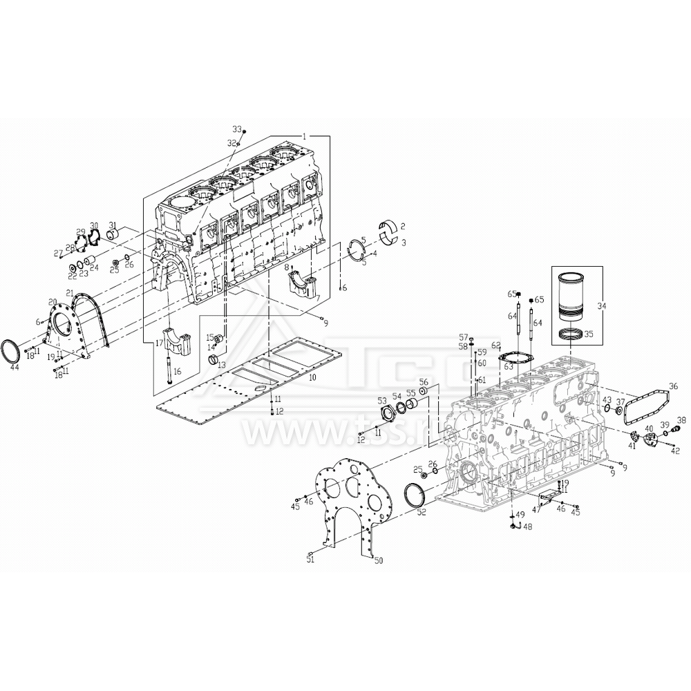 Блок цилиндров TSS Diesel TDS660-6LTE