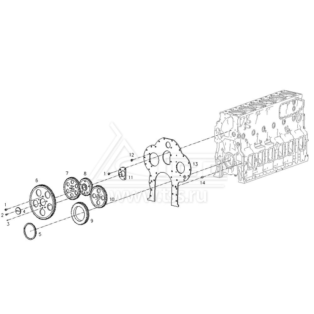 Газораспределительные шестерни TSS Diesel TDS782-6TE