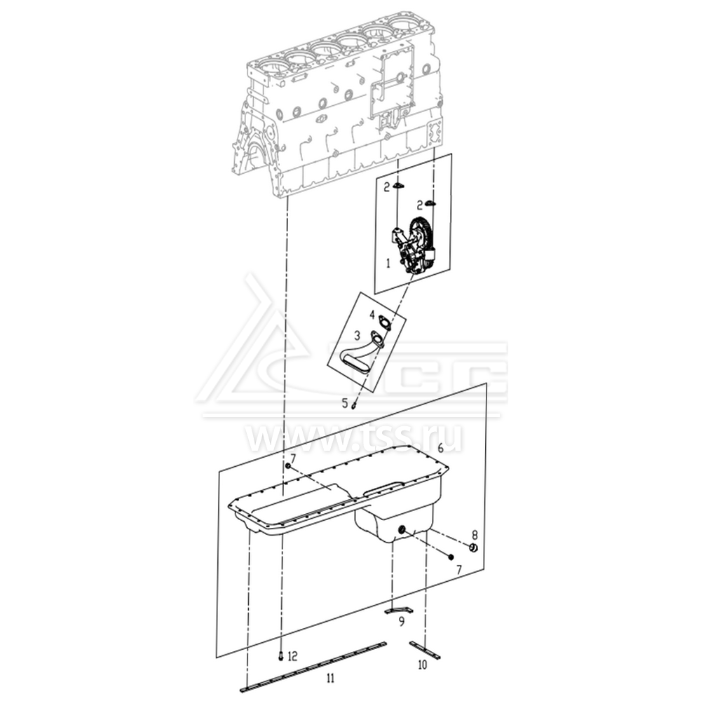 Масляный поддон TSS Diesel TDS281-6LTE