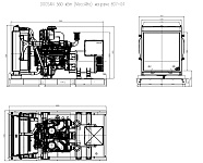 Дизельный генератор ТСС АД-360С-Т400-1РМ17 (Mecc Alte)