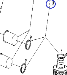 Хомут патрубка TSS PDST80E/hoop PDST80E, №20 (34024-00044-00)