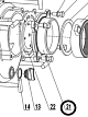 Фланец помпы впускной TSS-PDST100E/Water inlet TSS-PDST100E, №21 (70010-00741-00)