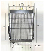 Радиатор охлаждения Ricardo K4100ZDS; TDK 42 4LT/Radiator 