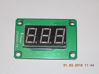 Плата потенциометра (цифровой дисплей) / Компакт-160 DIGITAL METER BOARD PB-PK-118-A0(1)