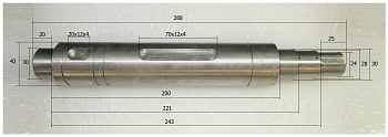 Вал ведущий TSS-WP320/Ecc. Rotary shaft, drive, №24 (CNP330A008-24)