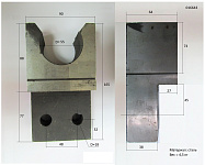 Фиксатор подвижного ножа ТСС GQ 52A/GQ52A TOOL APRON（DOUBLE HOLE, №6 (60001082)