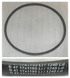 Ремень приводной клиновой генератора TDA-N 230 6LTE/belt, B1194 Li 1234Lw