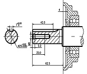 Двигатель бензиновый G 460/192F (S-тип, вал под шпонку Ø 25мм) - K1