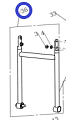 Крепление ручки управления TSS-WP70L/Foldable handle Assy(Optional) TSS-WP70L, №36 (CNP10036)