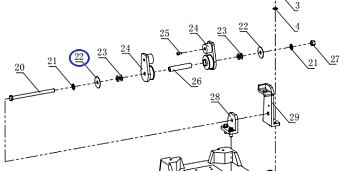 Вкладыш пластины крепленя TSS-CP-220/Liner, fixed handle, CNP330Y-1-B22 (3020102005)