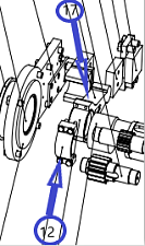 Шатун в сборе ТСС GQ 50N/connecting rod+cover of connecting rod GQ 50N, №17+№12