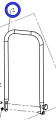 Ручка управления TSS-WP70L/Upper half of Handle (Optional) TSS-WP70L, №2 (CNP10002)