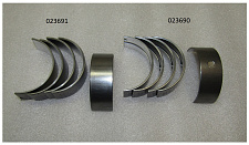 Вкладыши подшипника коренного верхние Ricardo Y485BD; TDK 17 4L (к-т из 5 шт)/Main bearing (upper sh