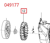 Крыльчатка альтернатора SGG 1400Si,SH60B / Alternator fan (33099-00228-00)