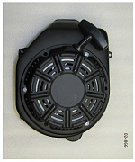 Стартер ручной в сборе с кожухом маховика SGG 2000N-2800(..), KM170FD / Recoil starter assy (03.12.28100-16801-H2H201)