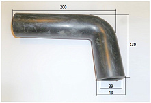 Патрубок радиатора (48х39х200х130) нижний Ricardo K4100; TDK 42,48,N 38,56,66 4LT/Rubber hose,water 
