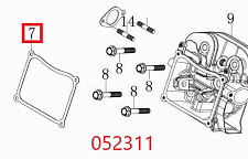 Прокладка крышки клапанов SGG 9000(..),LC1920FD / Cylinder head cover gasket (120250054-0001)