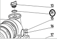 Кольцо уплотнительное пробки TSS-PDST100E/O-ring seal TSS-PDST100E, №14 (30152-00122-00)