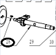 Вал диска TSS RH-500/Main shaft TSS RH-500, №28 (Q500-28)