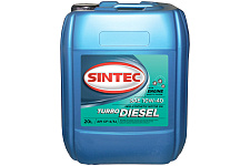 Масло SINTEC Turbo Diesel SAE 10W-40 API CF-4/CF/SJ канистра 20л/Motor oil 20liter can