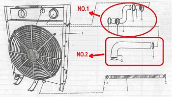 Радиатор в сборе с интеркулером WT12D-308/Radiator & intercooler assy