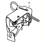 Механизм управления дроссельной заслонкой SGG 9000(.L.), LC192FD/ Control components of choke valve (171470014-0001)